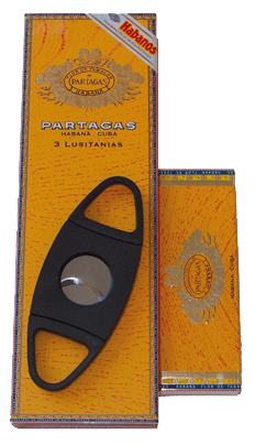 3-pack Partagas Lusitanias med Snoppare och Tändstickor 3-pack Partagas Lusitanias med Snoppare och Tändstickor